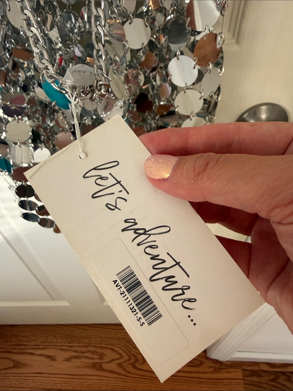 12th Tribe Silver Sequin Backless Mini Dress - Picture 6 of 7